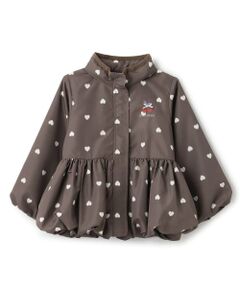 petit main / プティマイン ブルゾン | 【予約商品】【かるふわ/撥水】ペプラムウィンブレ