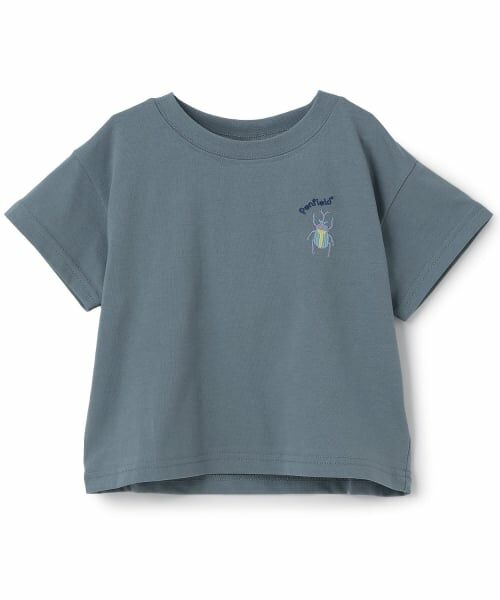 petit main / プティマイン Tシャツ | 【WEB別注】【Penfield】接触冷感刺しゅう半袖Tシャツ(ブルー グレー)