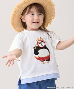 petit main / プティマイン Tシャツ | 【WEB別注】【カンフーパンダ】刺しゅう半袖Tシャツ