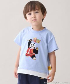 petit main / プティマイン Tシャツ | 【WEB別注】【カンフーパンダ】刺しゅう半袖Tシャツ