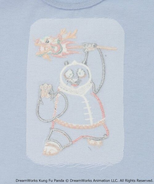 petit main / プティマイン Tシャツ | 【WEB別注】【カンフーパンダ】刺しゅう半袖Tシャツ | 詳細10