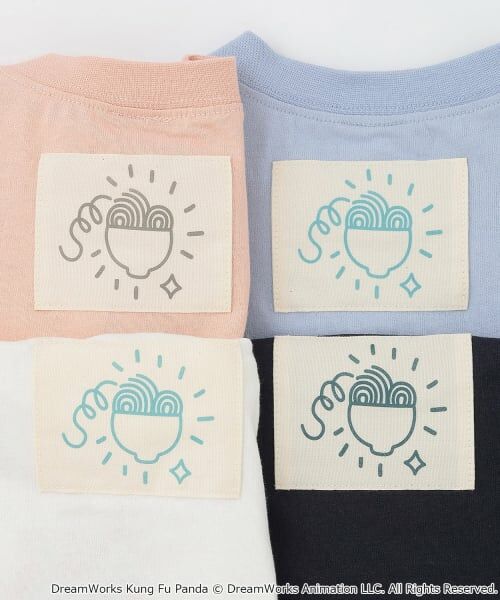 petit main / プティマイン Tシャツ | 【WEB別注】【カンフーパンダ】刺しゅう半袖Tシャツ | 詳細13