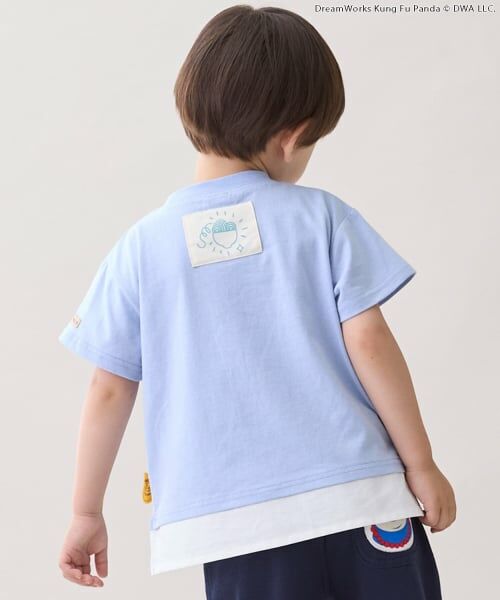 petit main / プティマイン Tシャツ | 【WEB別注】【カンフーパンダ】刺しゅう半袖Tシャツ | 詳細2