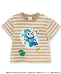 petit main / プティマイン Tシャツ | 【WEB別注】【カンフーパンダ】ボーダー半袖Tシャツ