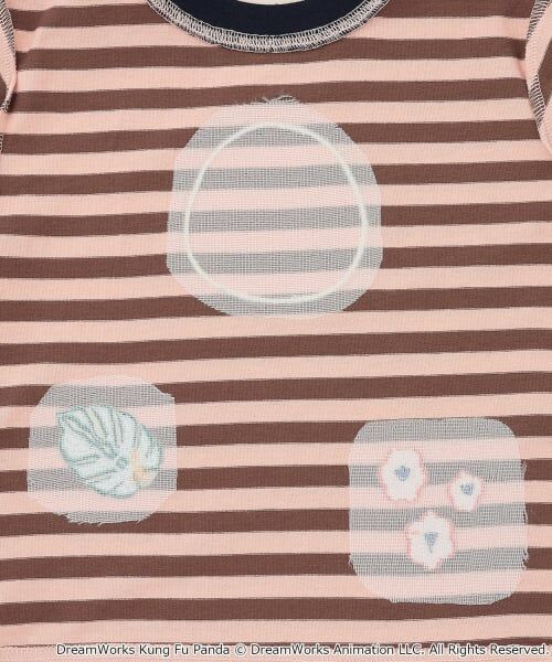 petit main / プティマイン Tシャツ | 【WEB別注】【カンフーパンダ】ボーダー半袖Tシャツ | 詳細10