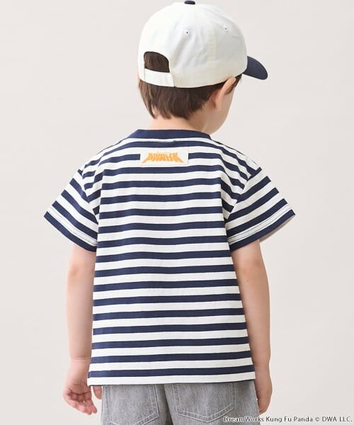 petit main / プティマイン Tシャツ | 【WEB別注】【カンフーパンダ】ボーダー半袖Tシャツ | 詳細2