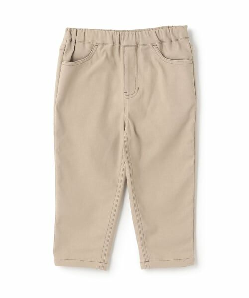 petit main / プティマイン その他パンツ | 【予約商品】のびのびストレッチテーパードパンツ(ベージュ)