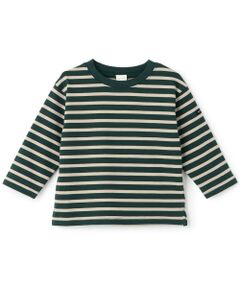 petit main / プティマイン Tシャツ | 【防汚加工】ボーダー長袖Tシャツ