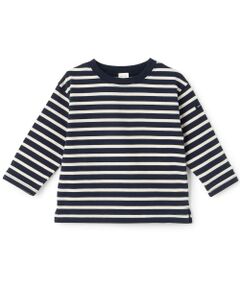 petit main / プティマイン Tシャツ | 【防汚加工】ボーダー長袖Tシャツ