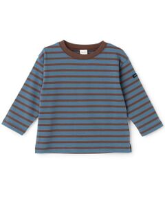 petit main / プティマイン Tシャツ | 【防汚加工】ボーダー長袖Tシャツ