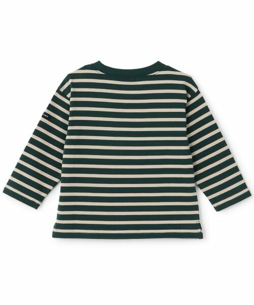 petit main / プティマイン Tシャツ | 【防汚加工】ボーダー長袖Tシャツ | 詳細1