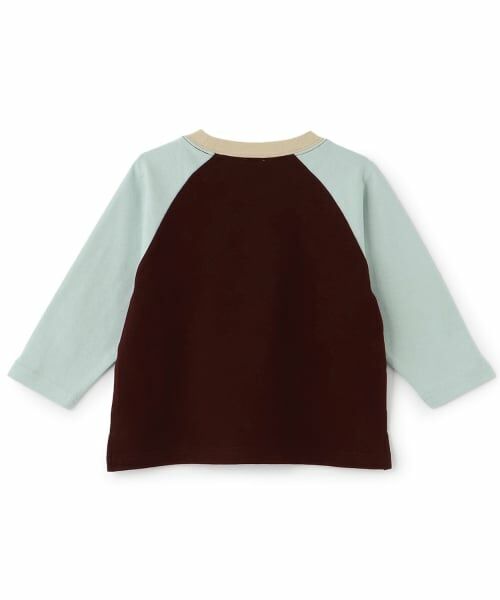petit main / プティマイン Tシャツ | 【予約商品】【防汚加工】配色ラグラン長袖Tシャツ | 詳細6