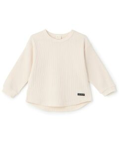 petit main / プティマイン Tシャツ | 【防汚加工】ワッフル長袖Tシャツ