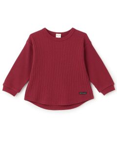 petit main / プティマイン Tシャツ | 【防汚加工】ワッフル長袖Tシャツ
