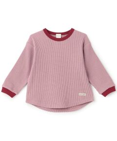 petit main / プティマイン Tシャツ | 【防汚加工】ワッフル長袖Tシャツ