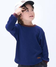 petit main / プティマイン Tシャツ | 【防汚加工】ワッフル長袖Tシャツ