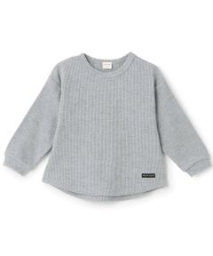 petit main / プティマイン Tシャツ | 【防汚加工】ワッフル長袖Tシャツ