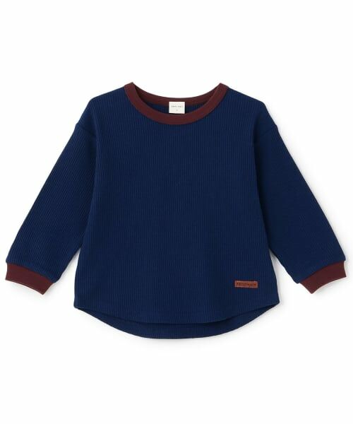 petit main / プティマイン Tシャツ | 【防汚加工】ワッフル長袖Tシャツ | 詳細5
