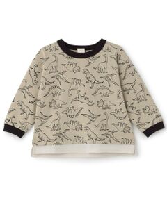 petit main / プティマイン Tシャツ | 総柄長袖Tシャツ