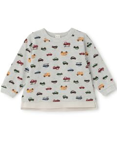 petit main / プティマイン Tシャツ | 総柄長袖Tシャツ