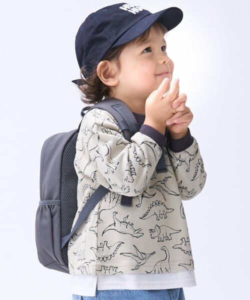 petit main / プティマイン Tシャツ | 総柄長袖Tシャツ | 詳細1