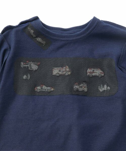 petit main / プティマイン Tシャツ | 【予約商品】働くクルマ刺しゅう長袖Tシャツ | 詳細8