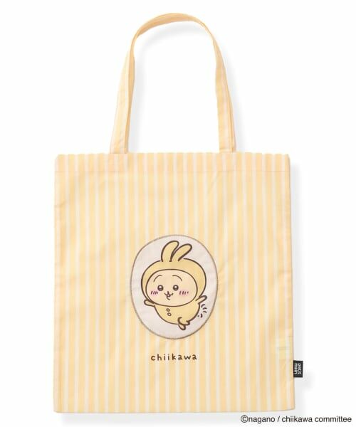 petit main / プティマイン トートバッグ | 【アニメちいかわ】総柄プリントトートバッグ（黄）