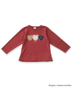 petit main / プティマイン Tシャツ | 【アニメちいかわ】アーガイル長袖Tシャツ