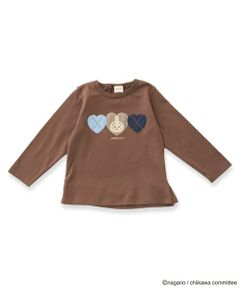 petit main / プティマイン Tシャツ | 【アニメちいかわ】アーガイル長袖Tシャツ