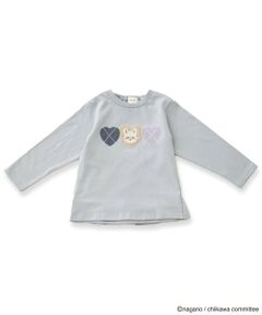 petit main / プティマイン Tシャツ | 【アニメちいかわ】アーガイル長袖Tシャツ