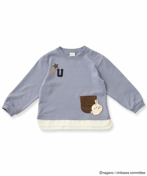 petit main / プティマイン Tシャツ | 【アニメちいかわ】星ロゴアップリケポケットTシャツ | 詳細6