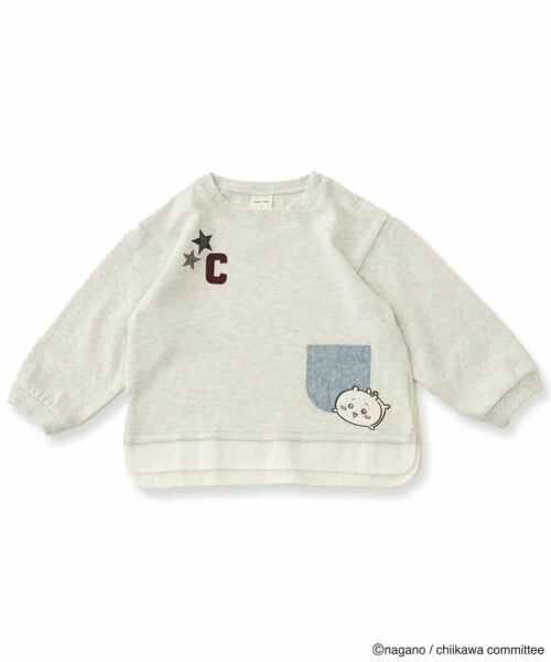 petit main / プティマイン Tシャツ | 【アニメちいかわ】星ロゴアップリケポケットTシャツ | 詳細7