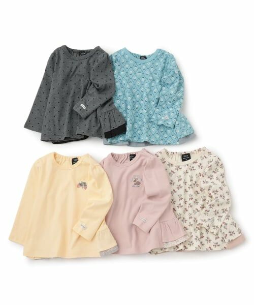 petit main / プティマイン Tシャツ | 【オーガニック】ペプラム長袖T | 詳細10