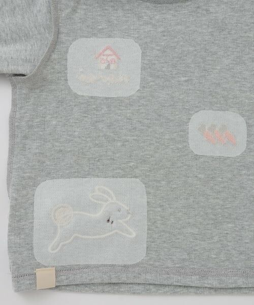 petit main / プティマイン Tシャツ | ハート/アニマルモチーフ長袖Tシャツ | 詳細8