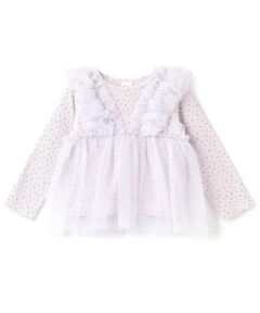 petit main / プティマイン Tシャツ | 【予約商品】【リンク】チュールドッキングトップス