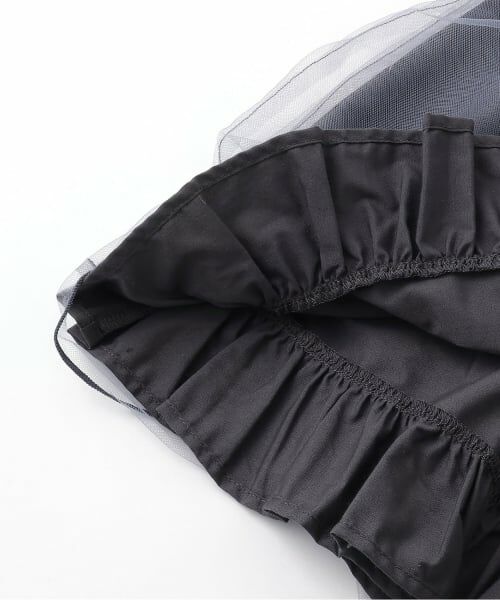 petit main / プティマイン ミニ丈・ひざ丈ワンピース | 【予約商品】チュールドッキングワンピース | 詳細7