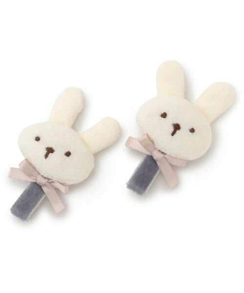 petit main / プティマイン ヘアピン | pupu tete ヘアクリップ2P（アイボリー）