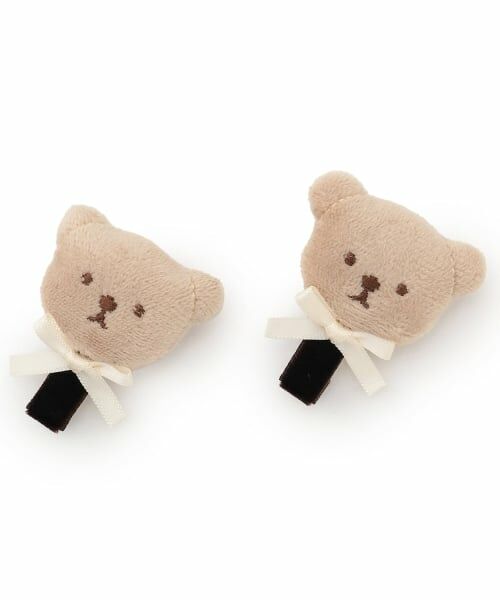 petit main / プティマイン ヘアピン | pupu tete ヘアクリップ2P（モカ茶）