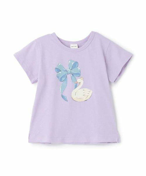 petit main / プティマイン Tシャツ | 【プティプラ】GIRLS 半袖Tシャツ(ラベンダー)
