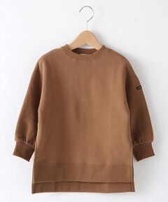 スリット入り裏起毛無地トレーナー