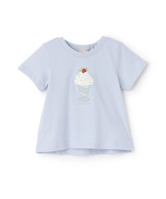 【接触冷感】ﾓﾁｰﾌ半袖Tｼｬﾂ