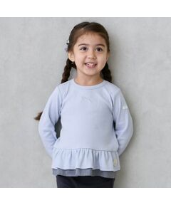 【ｵｰｶﾞﾆｯｸ】ﾍﾟﾌﾟﾗﾑ長袖Tｼｬﾂ