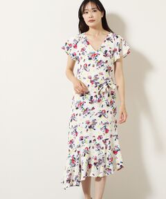 Lorel Floral Asymmetric Hem Dress