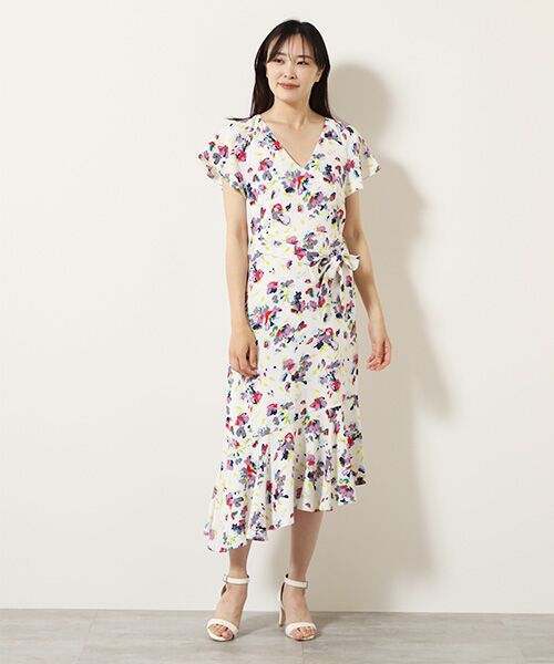 Phase Eight / フェイズエイト ドレス | Lorel Floral Asymmetric Hem Dress | 詳細11