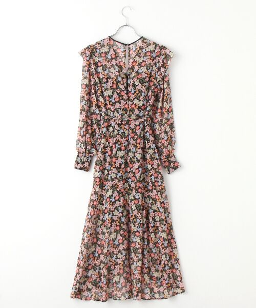 Phase Eight / フェイズエイト ドレス | Sadie Floral Chiffon V-Neck Midi Dress | 詳細1