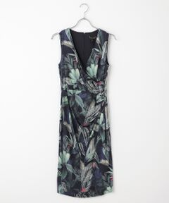 Maya Jersey Palm Print Midi Dress