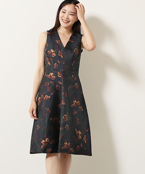 Savannah Jacquard Floral Fit And Flare Dress （ドレス）｜Phase ...