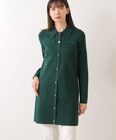 Phase Eight / フェイズエイト ミニ丈・ひざ丈ワンピース | Azealia Fine Knit Collared Tunic Dress