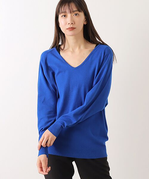 Phase Eight/フェイズエイト Senita Fine Knit Jumper ブルー UK L(13号) Phase Eight/フェイズエイト Senita Fine Knit Jumper ブルー UK L(13号)