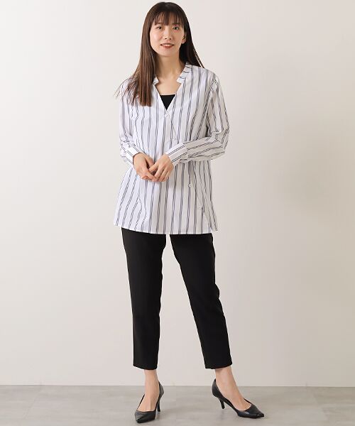 Phase Eight / フェイズエイト シャツ・ブラウス | Ashlyn Asymmetric Stripe Shirt | 詳細7